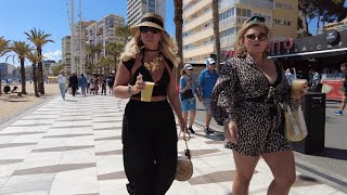 Benidorm 🔥Levante Beach April 2024 Costa Blanca Spain🇪🇦 4K