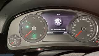 VW Touareg 3.0 TDI cold start -6 degrees