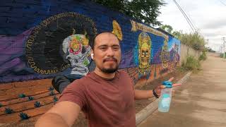 ya se siente la festividad de Muertos los Murales en Oaxaca a todo lo que dan