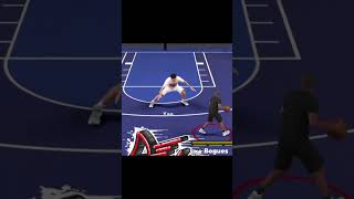 Muggsy bogues dunks over Yao Ming in nba 2k23! #shortsvideo #shorts #nba2k23