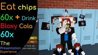 Video 253: Eat chips 60x + Drink Bloxy Cola 60x [The Presentation Experience]