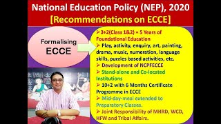 NEP 2020 - Recommendations on ECCE (Foundational Stage)