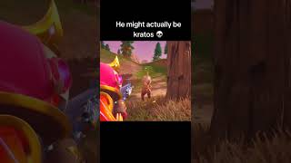 REALMENTE PIENSA QUE ES UN JEFE FINAL !KRATOS!☠️ #fortnite #humor #shorts