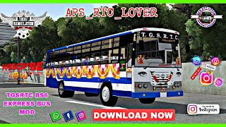 TGSRTC BS6 EXPRESS BUS MOD RELEASE THIS LINK IN DESCRIPTION 👇👇