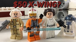 A $50 X Wing? LEGO Star Wars 2021 Luke Skywalker's X-Wing Fighter Review! (75301)