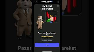 30 Eylül Hamster Kombat Puzzle Game ‐ %100 Solved Very Fast - Season 2