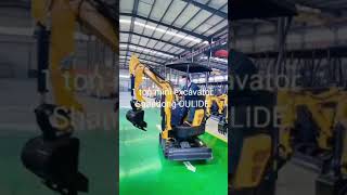 1 ton compact excavators for sale, Chinese mini digger from Shandong OULIDE.