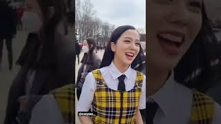 Blackpink's Jisoo at PFW 2022 Dior show_AHhhhh Love you #Jisoo #PFW2022 #Dior