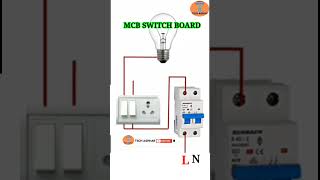 MCB Switch board wiring connection diagram #shorts #wiring #electricalvideos #tips #electrical