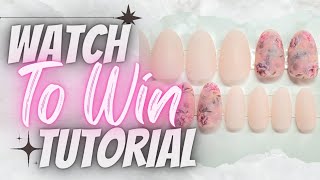 Giveaway*Closed*Set of Floral Milk Bath, Reusable Gel Enhancements, For A Lucky Subscriber. Tutorial