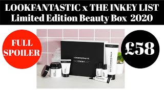 LOOKFANTASTIC X THE INKEY LIST LIMITED EDITION BEAUTY BOX 2020 – *FULL SPOILER*…TWO BOXES AVAILABLE!