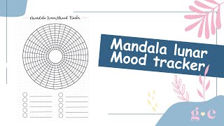 Como preencher mandala lunar e mood tracker