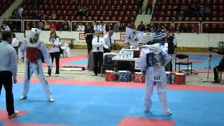 3rd Hereya Open International Taekwondo Tournament. Final Cadets male A, Light Heavy