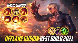 GUSION BEST OFFLANE BUILD SEASON 21 | TRY THIS BUILD TO DOMINATE YOUR ENEMIES | SAZUKE PLAYZ | MLBB