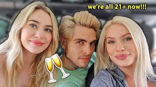 getting boozy on a Tuesday with my siblings *vlog*