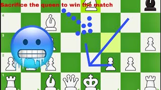 Chess trap | Sacrifice your queen and wind the game with bishop and knight | Simple chess trick