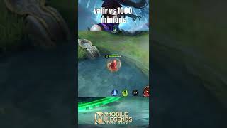 VALIR VS 100 MINIONS MOBILE LEGENDS MELHORES JOGADAS HIGHLIGHTS SAVAGE MOMENT #SHORTS #MLBB