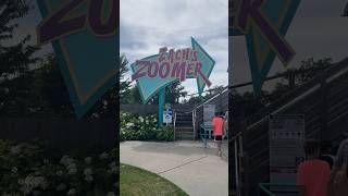 Zach’s Zoomer Roller Coaster at Michigan’s Adventure. #amusementpark #rollercoaster #woodencoaster