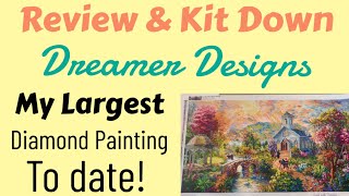 Diamond Painting Review & Kit Down - My Largest Completed Diamond Painting EVER - My Thoughts?!