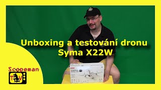 Syma X22W - dron s kamerou do 1500 Kč | Unboxing a testování | CZ 1440p