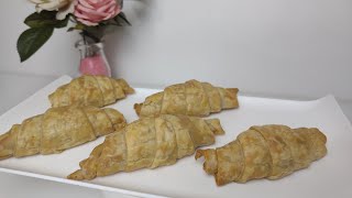 CROISSANT DE NUTELLA COM MASSA FOLHADA