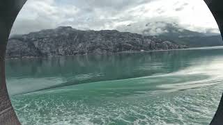 View from the Porthole: Glacier Bay National Park, Alaska on July 25, 2023