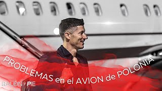 ESCOLTAN al AVIÓN de POLONIA en su LLEGADA a QATAR 2022