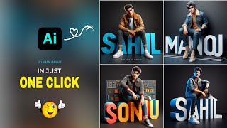 How to create this type 3D name imeges | Ai photo editing | Ai editing