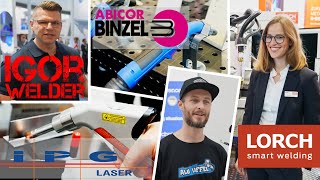 Euroblech 22:@igor_welder, @AluLoffel & Co. über Cobot-Schweißen, Handlaser, Absaugbrenner & Qlixbi