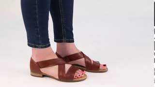 Gabor Sweetly Peanut Leather Womens Casual Sandals