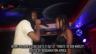 Benny Paladin & Ledo Duets it out at "Tribute To Bob Marley"