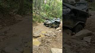 Jeep Wrangler Rubicon Doing The Watermelon Crawl #offroad #rockcrawler #jeep #mudding #windrock