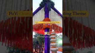 Orange and purple wedding theme! #viralshortvideo #youtubeshorts #shorts #weddingthemes ￼