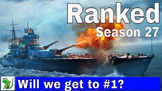 Ranked Battles Live (Let's see how far we get!)- World of Warships Legends - Live