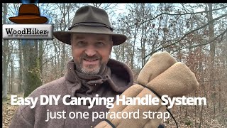 Easy DIY Carrying Handle System - Just one paracord strap