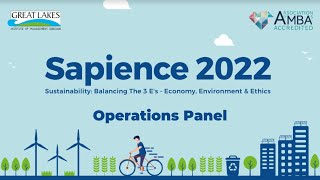 Operations Panel & Closing | Sapience 2022 | Great Lakes Institute of Management (GLIM), Gurgaon