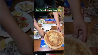 this #turkishfood table is something else😲meat lovers..gather around #তুরস্ক halal food #iftar