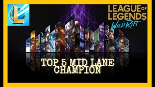 WILD RIFT: TOP 5 MOST AWAITED MID LANE CHAMPION TO BE RELEASE IN WILD RIFT