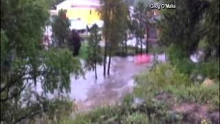 Mobile video of flooding in Colorado