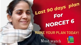 Last 90 days  plan for norcet 6 | NORCET 2024 Complete Strategy | How to prepare for NORCET 2024?