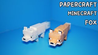 마인크래프트 여우 종이모형 만들기 How to make a Fox (Papercraft Minecraft)