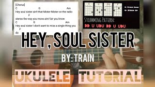 HEY, SOUL SISTER | by: Train [Ukulele Tutorial] (Easy Chords + lyrics)