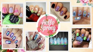 Hello Spring| Youtubers nail art stamping weekly collabs