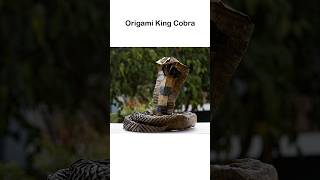 Origami KING COBRA in a minute #shorts