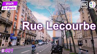 Rue Lecourbe, Paris, France | Walk In Paris | Paris walk | Paris street tour