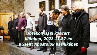 Köln, Szent Apostolok Bazilika, jótékonysági koncert 2022.11.27-én