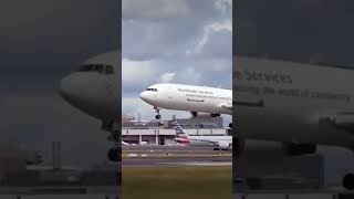 UPS B767 TOUCHING DOWN AT DUBLIN AIRPORT #aviation #dublinairport #B767