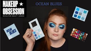 NEW MAKEUP OBSESSIONS MINI PALETTES - OCEAN BLUES - TUTORIAL/REVIEW