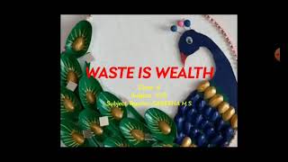 Karnataka State Syllabus Class 4 EVS Waste is wealth // Sabeeha M S