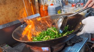 Amazing Wok Skills! Traditional Market Stir Fry / 大火快炒！虎林街黃昏市場熱炒, 台式熱炒